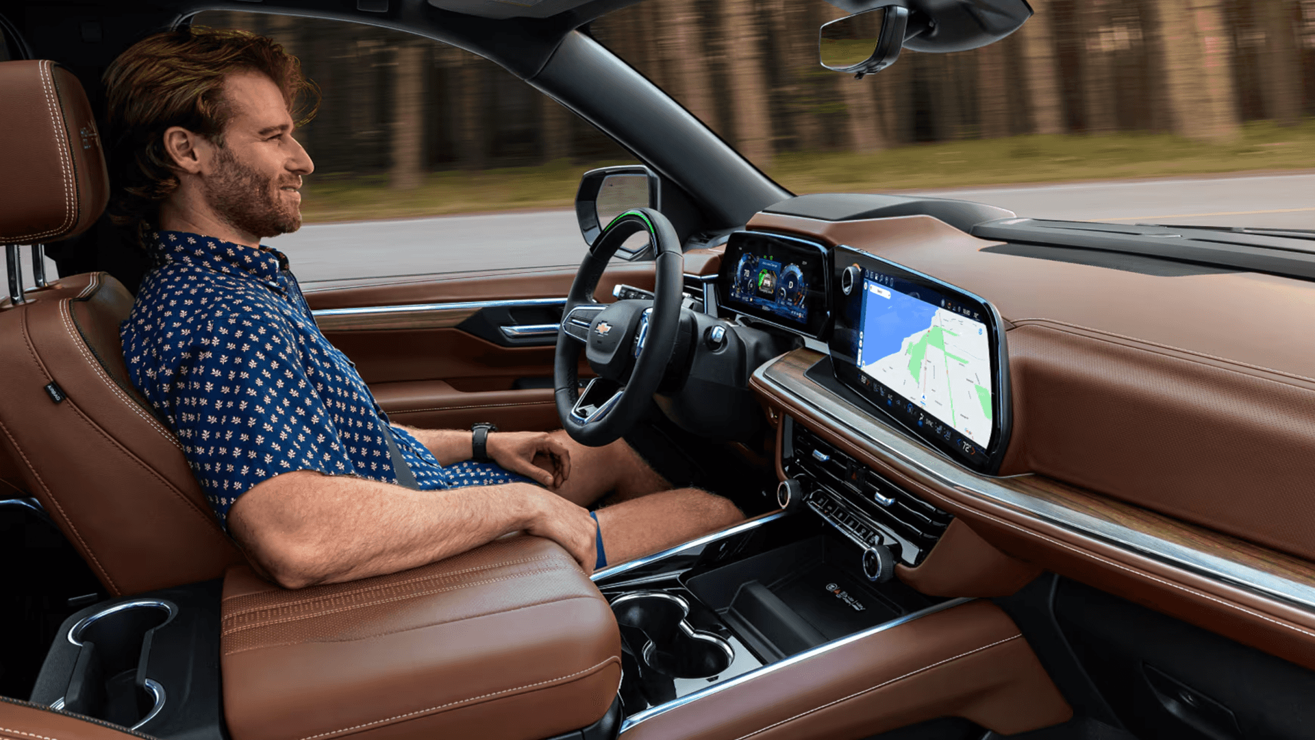 2026 Chevy Suburban driver assistance technology with digital instrument cluster and safety system alerts