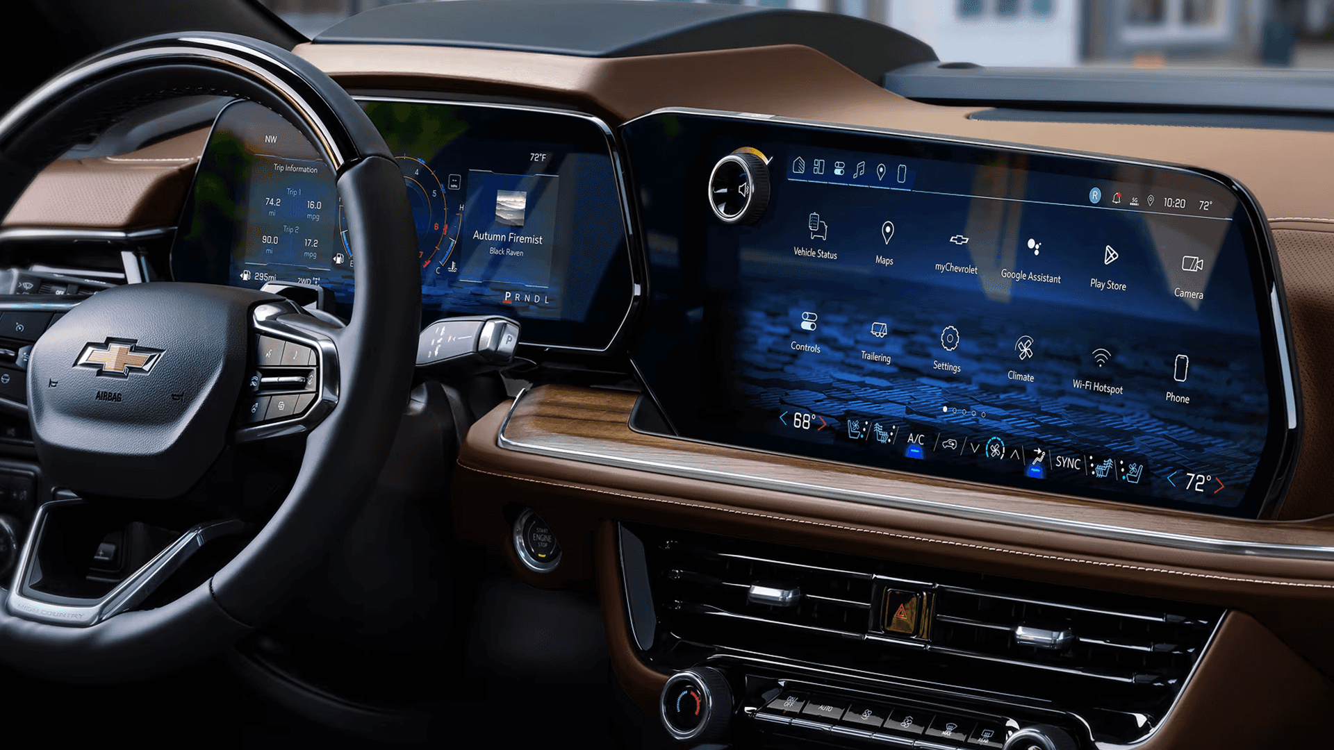 2026 Chevrolet Suburban interior technology highlights featuring premium displays, rear entertainment screens, and panoramic sunroof