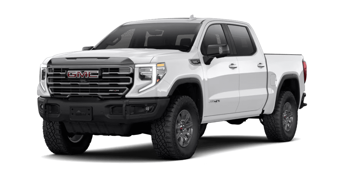 2026 GMC Sierra 1500 AT4X trim pickup truck with off road suspension and aggressive styling