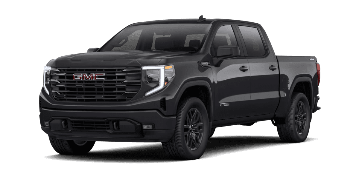 2026 GMC Sierra 1500 Elevation trim pickup truck in black with dark exterior accents