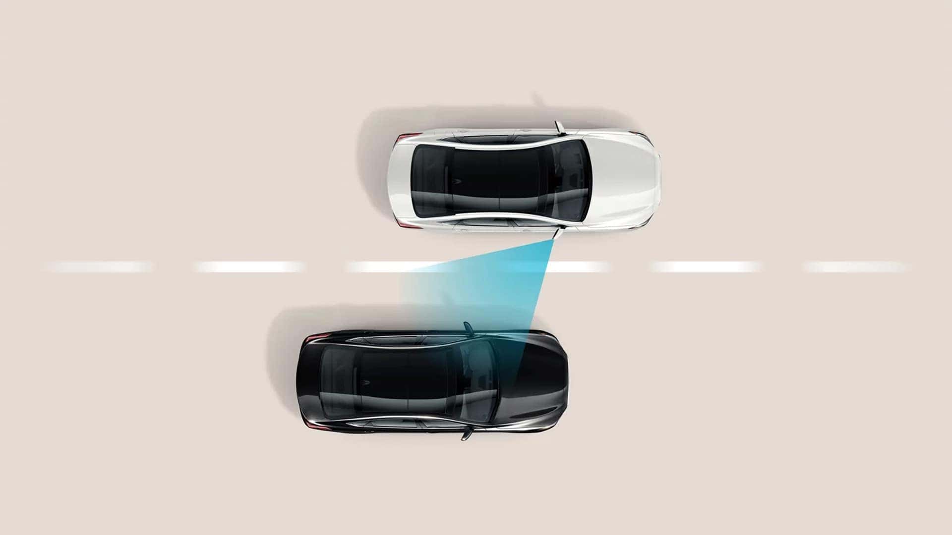 2025 Hyundai Elantra driving with Hyundai SmartSense driver assistance features active