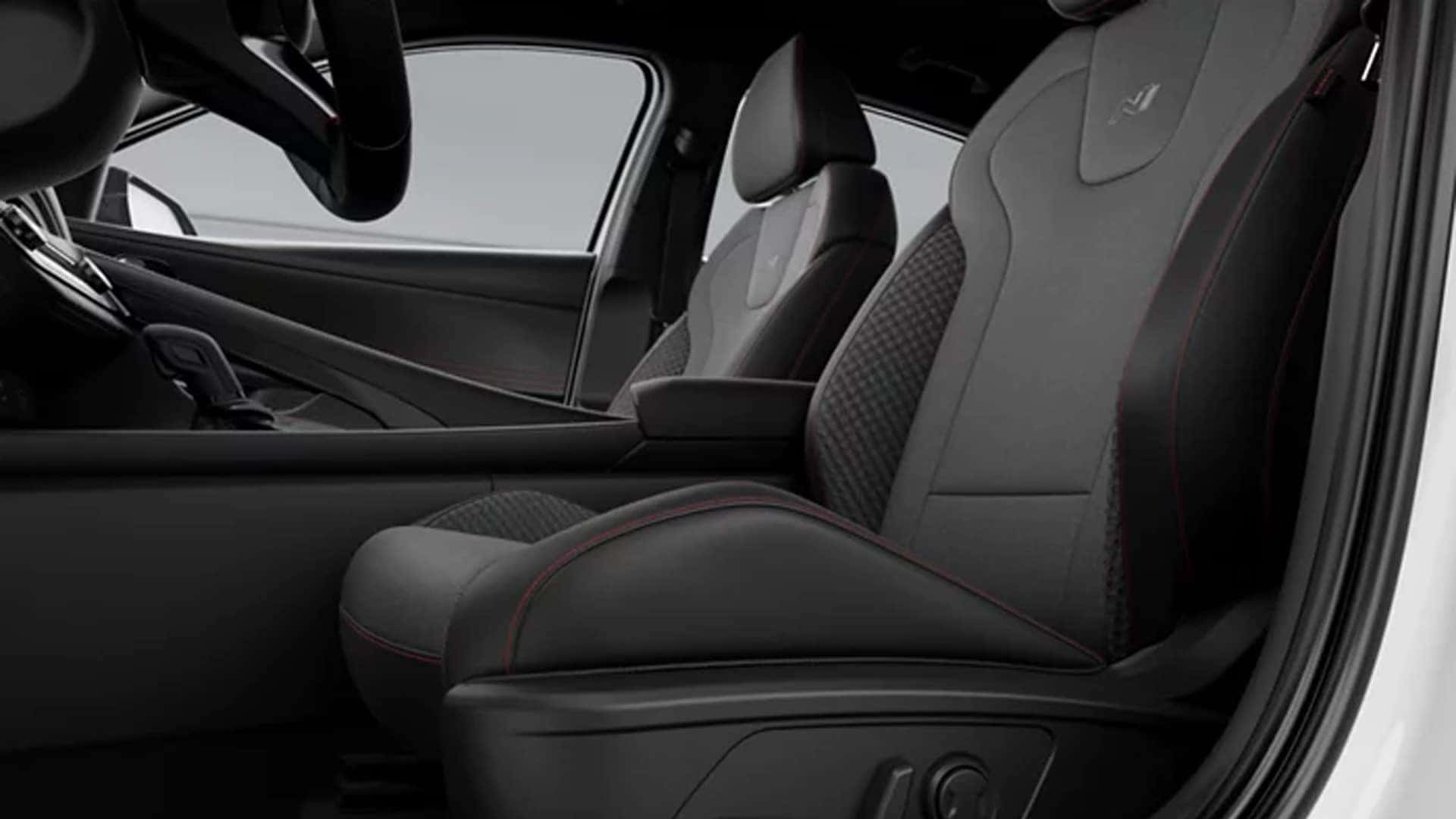 2025 Hyundai Elantra interior space shown with rear seat legroom