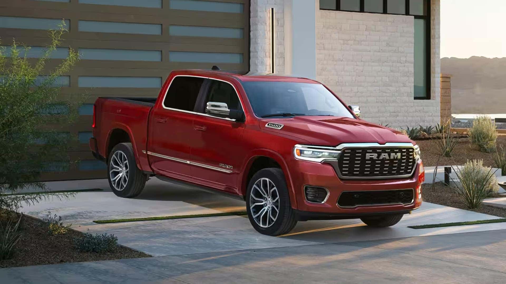 2026 Ram 1500 exterior design featuring a redesigned front fascia, sculpted hood, and distinctive grille styling