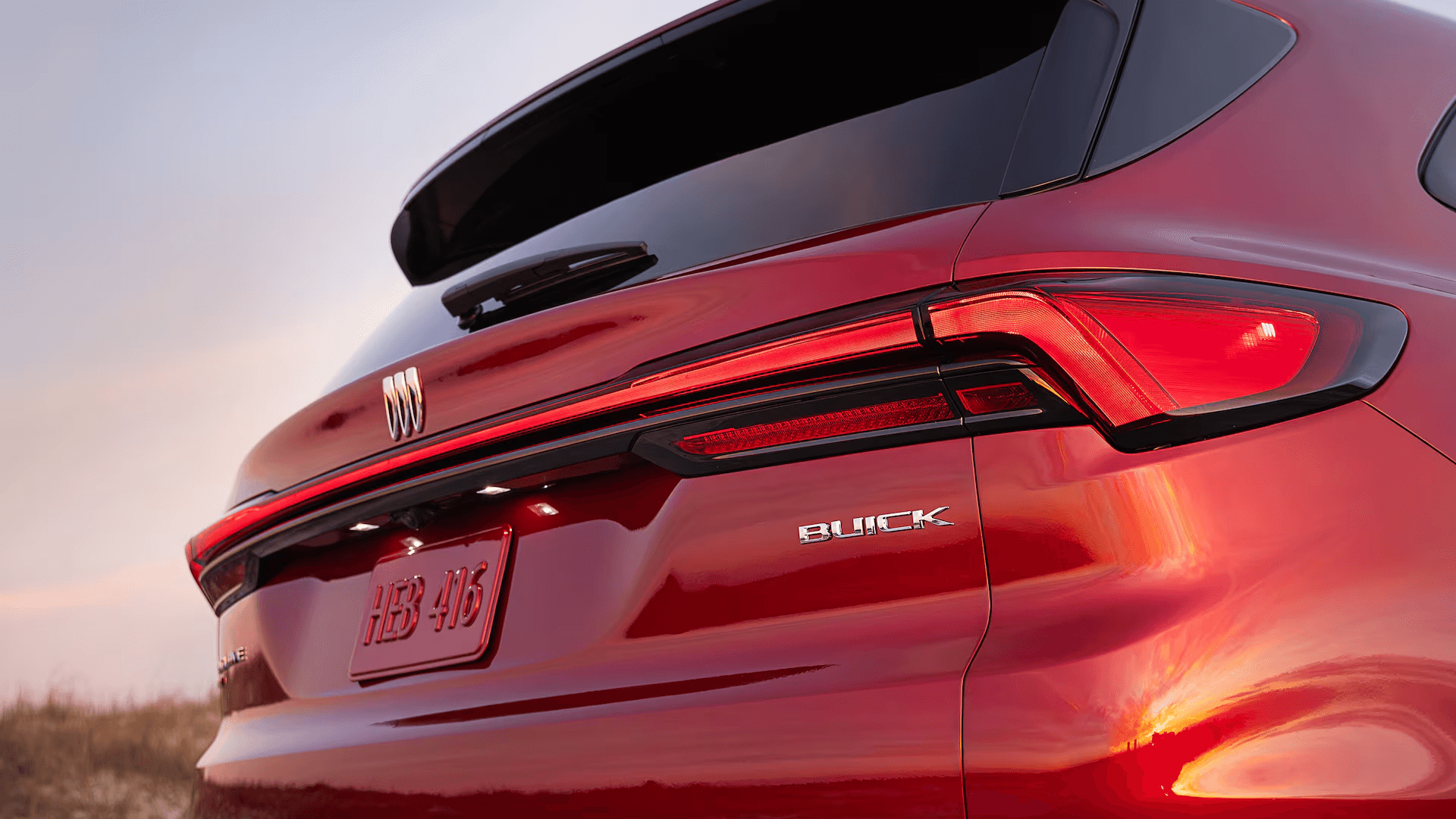 2026 Buick Enclave rear view showing hands free power liftgate open