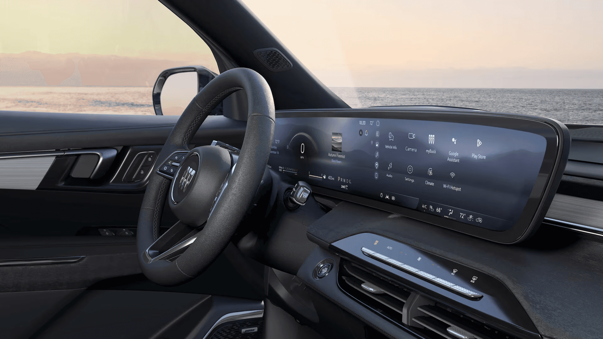 2026 Buick Enclave technology screen representing Google built-in compatibility