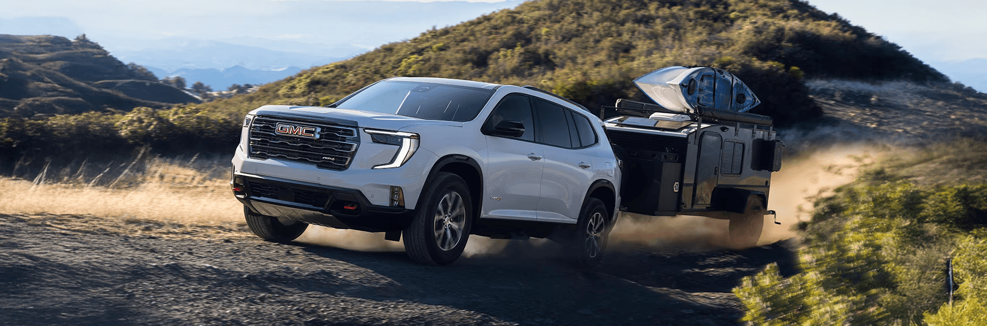 2026 GMC Acadia mid size SUV trims overview hero image