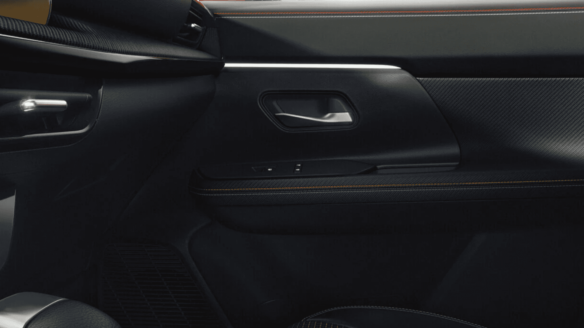2026 Nissan Kicks interior materials with contrast stitching and seat upholstery