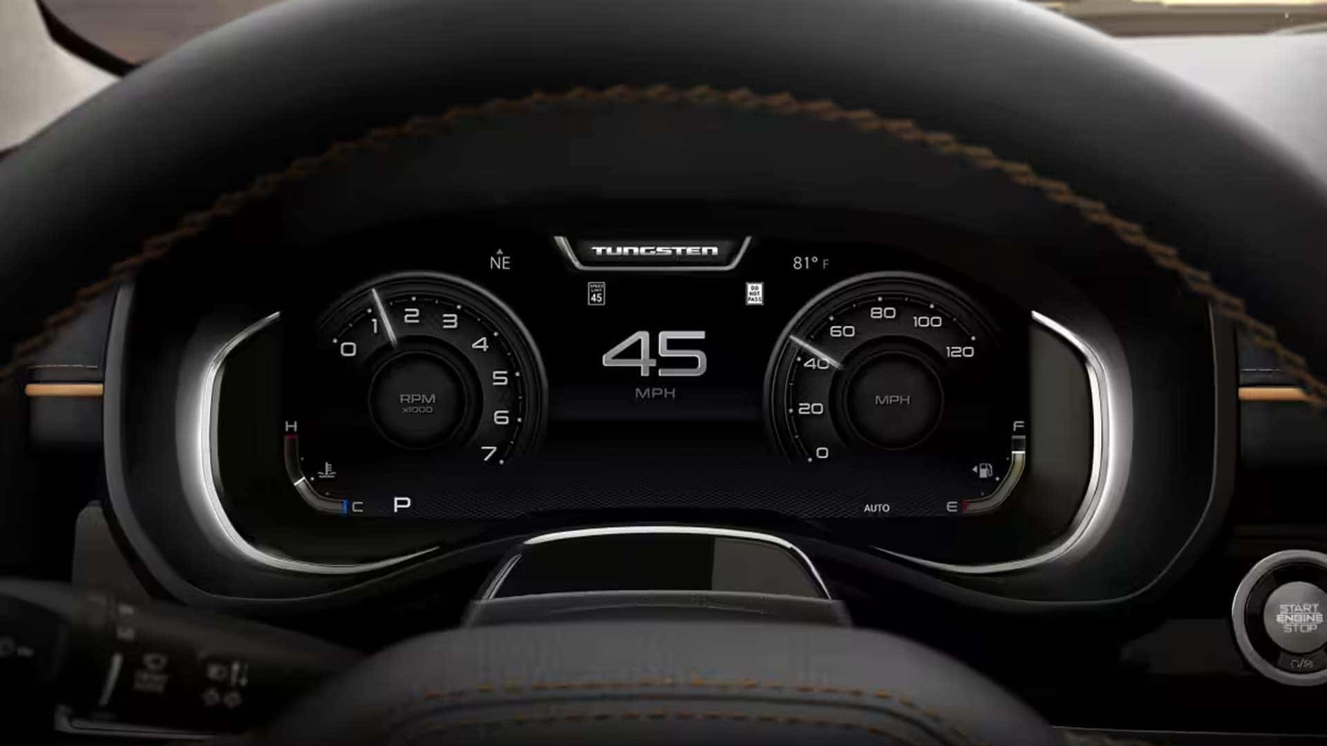 Digital driver display and instrument cluster technology in the 2026 Ram 1500