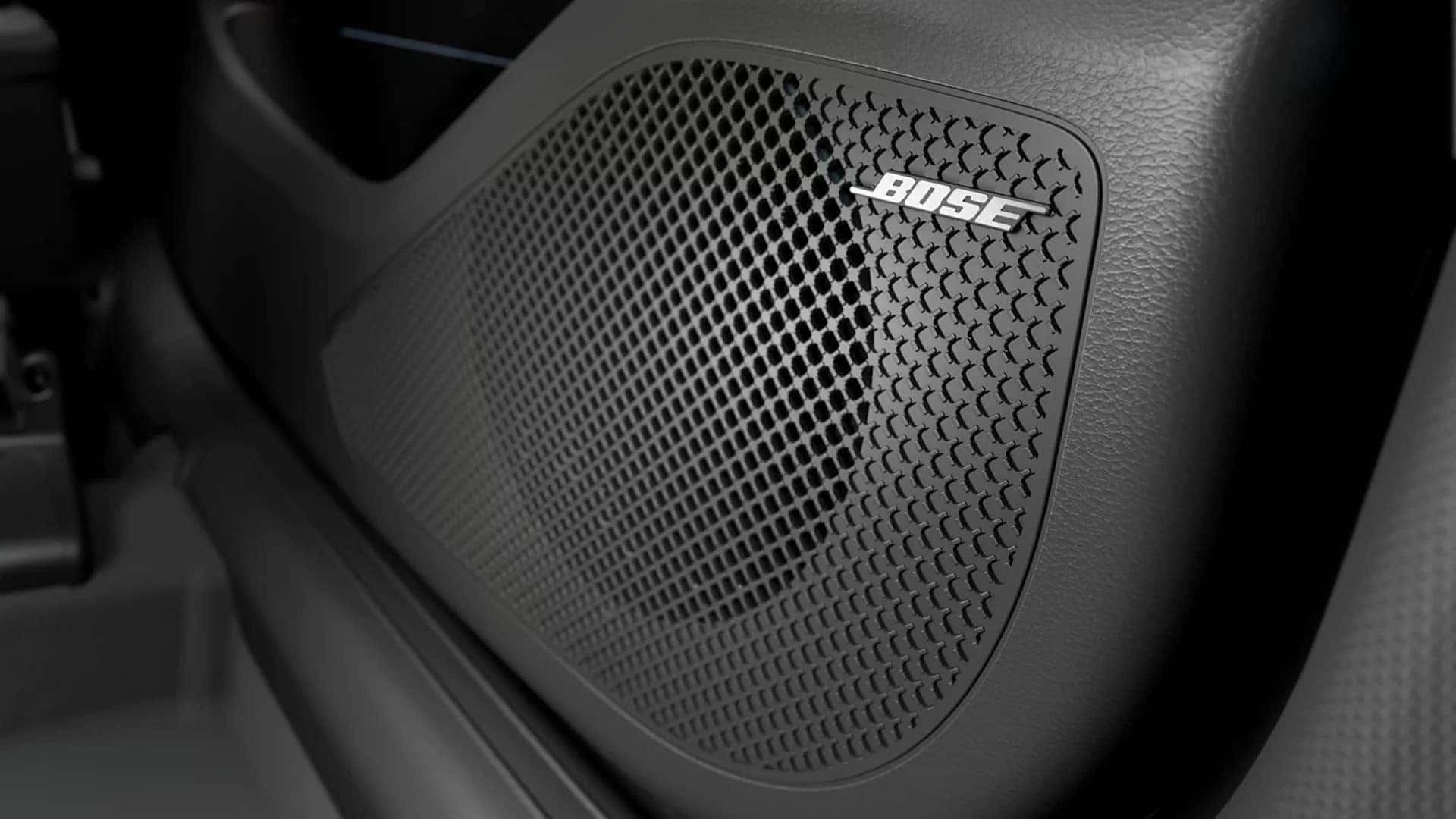 BOSE branded door speaker in the 2026 Hyundai Santa Cruz highlighting the available premium audio system