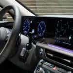 2026 Hyundai Sonata interior with digital instrument cluster and wide touchscreen display.