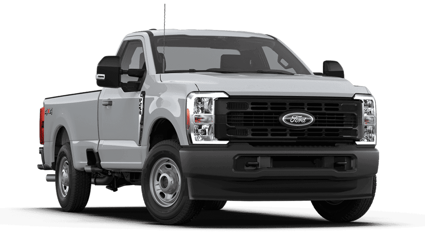 2026 Ford F-250 Super Duty XL in white, front three quarter view