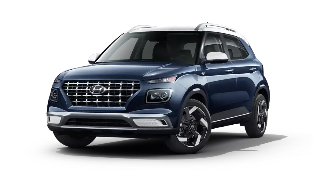 2026 Hyundai Venue SEL with 2 tone roof exterior, front three quarter view