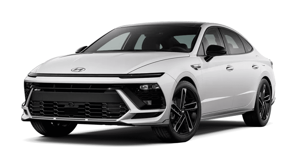 2026 Hyundai Sonata N Line sedan, front three quarter exterior view