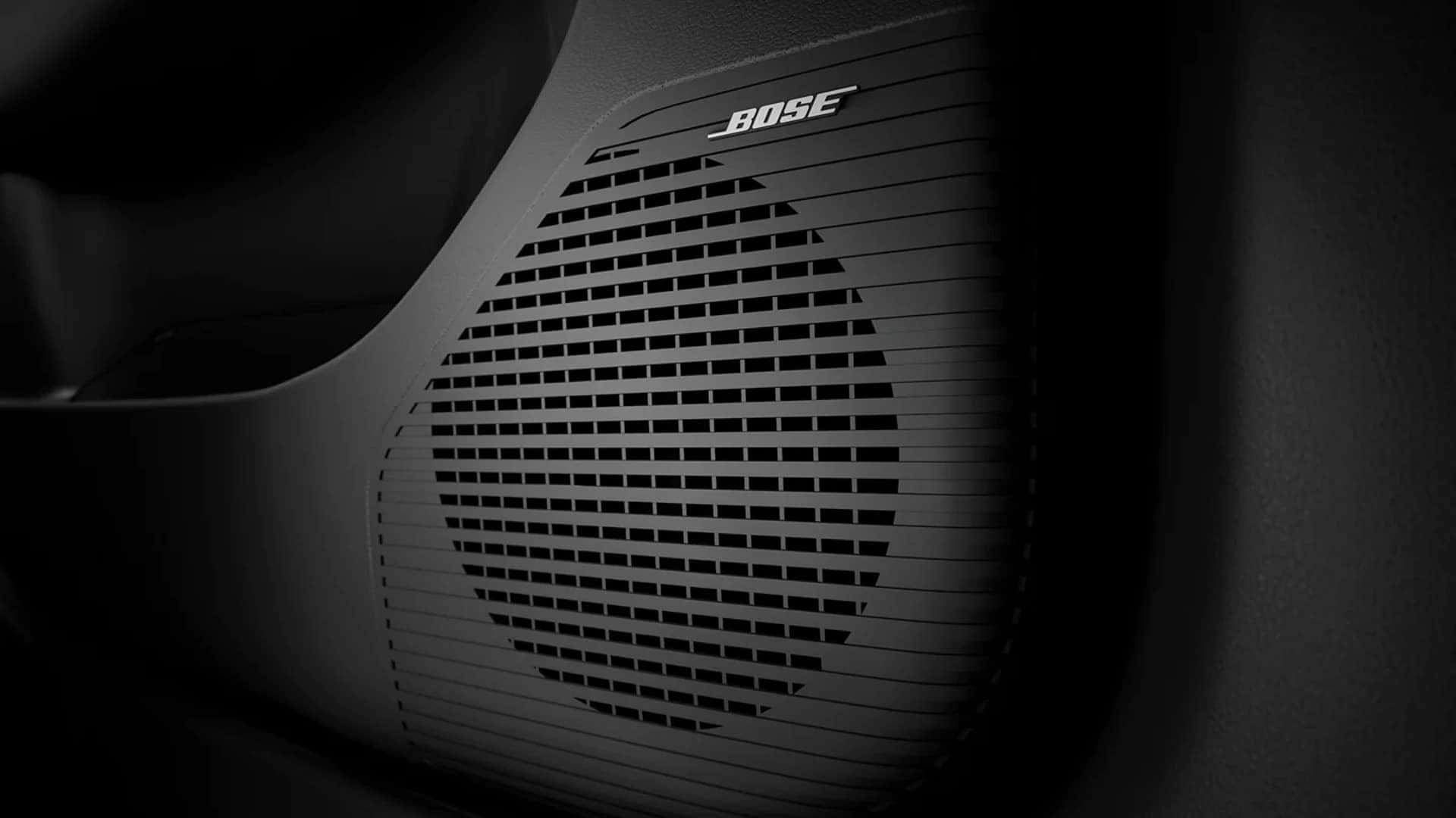 Close up of the Bose premium audio speaker inside the 2026 Hyundai Kona interior