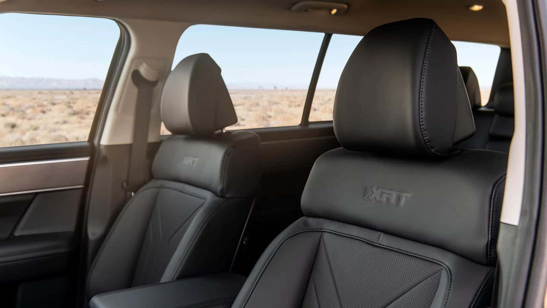 Interior detail of the 2026 Hyundai Santa Fe showing seat upholstery, door panel materials, and modern cabin trim finishes