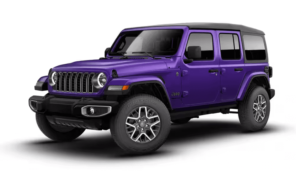 2026 Jeep Wrangler Sahara exterior, front three quarter view