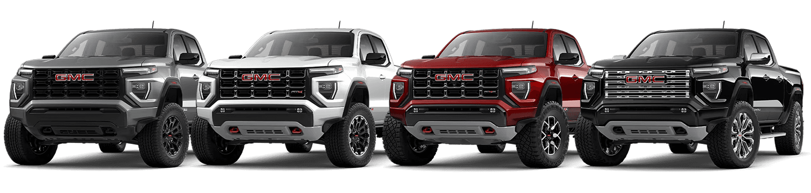 2026 GMC Canyon trim options overview with a front exterior view