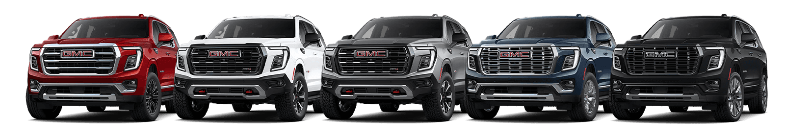 2026 GMC Yukon trim options overview with a front exterior view