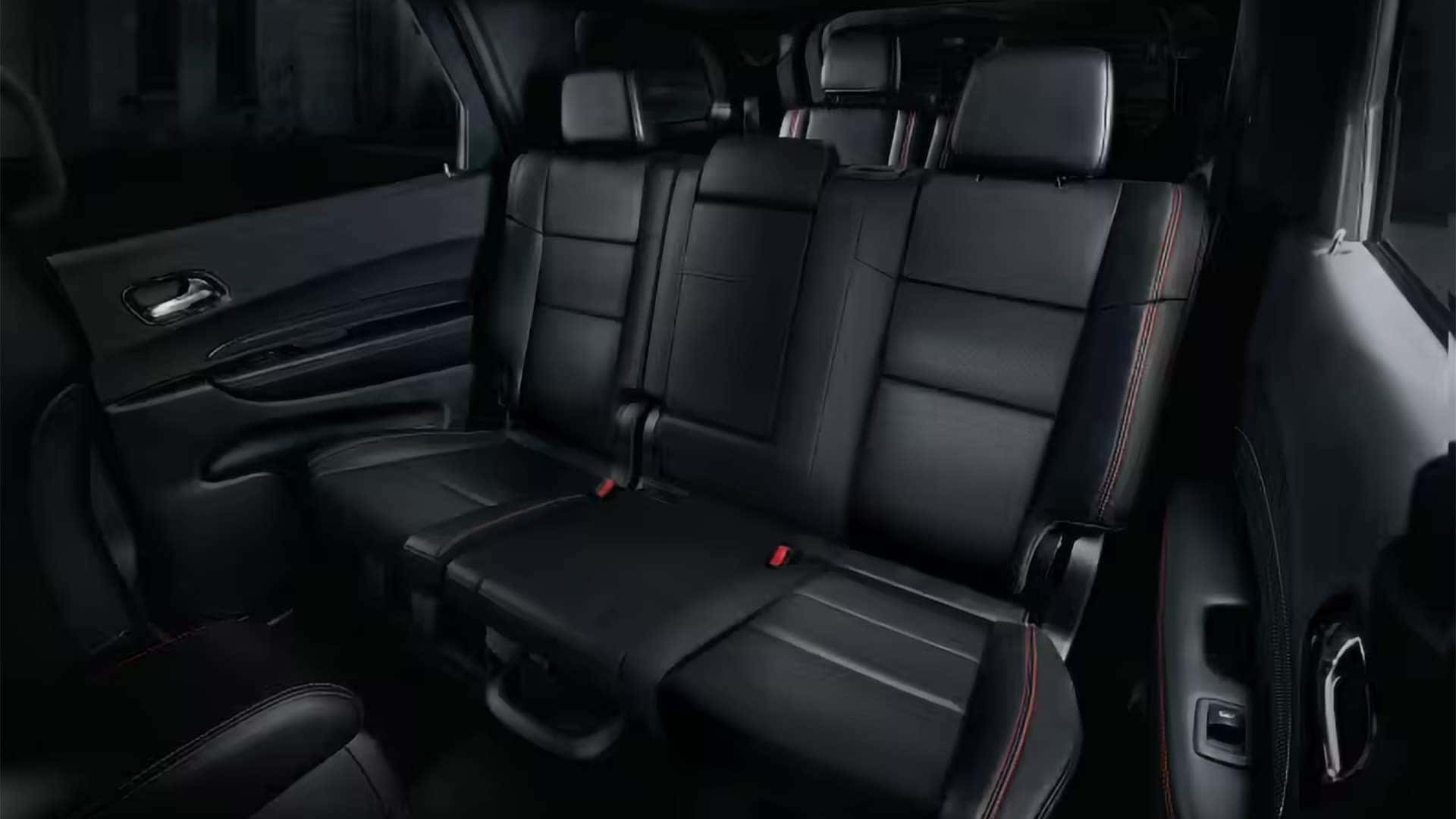 2026 Dodge Durango second-row captain’s chair with premium leather seating and detailed interior trim
