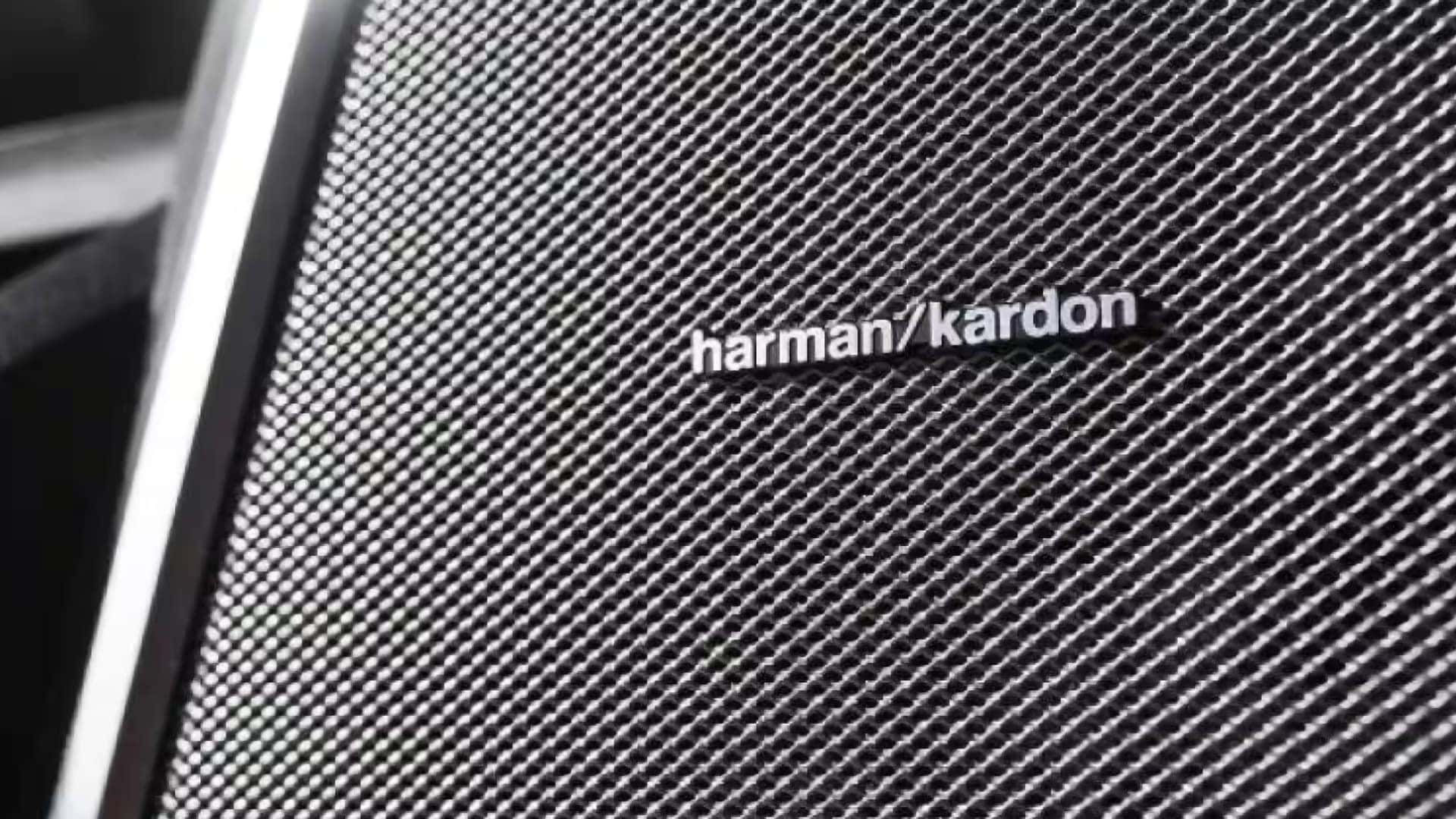 Harman Kardon premium speaker grille inside the 2026 RAM 2500 interior audio system