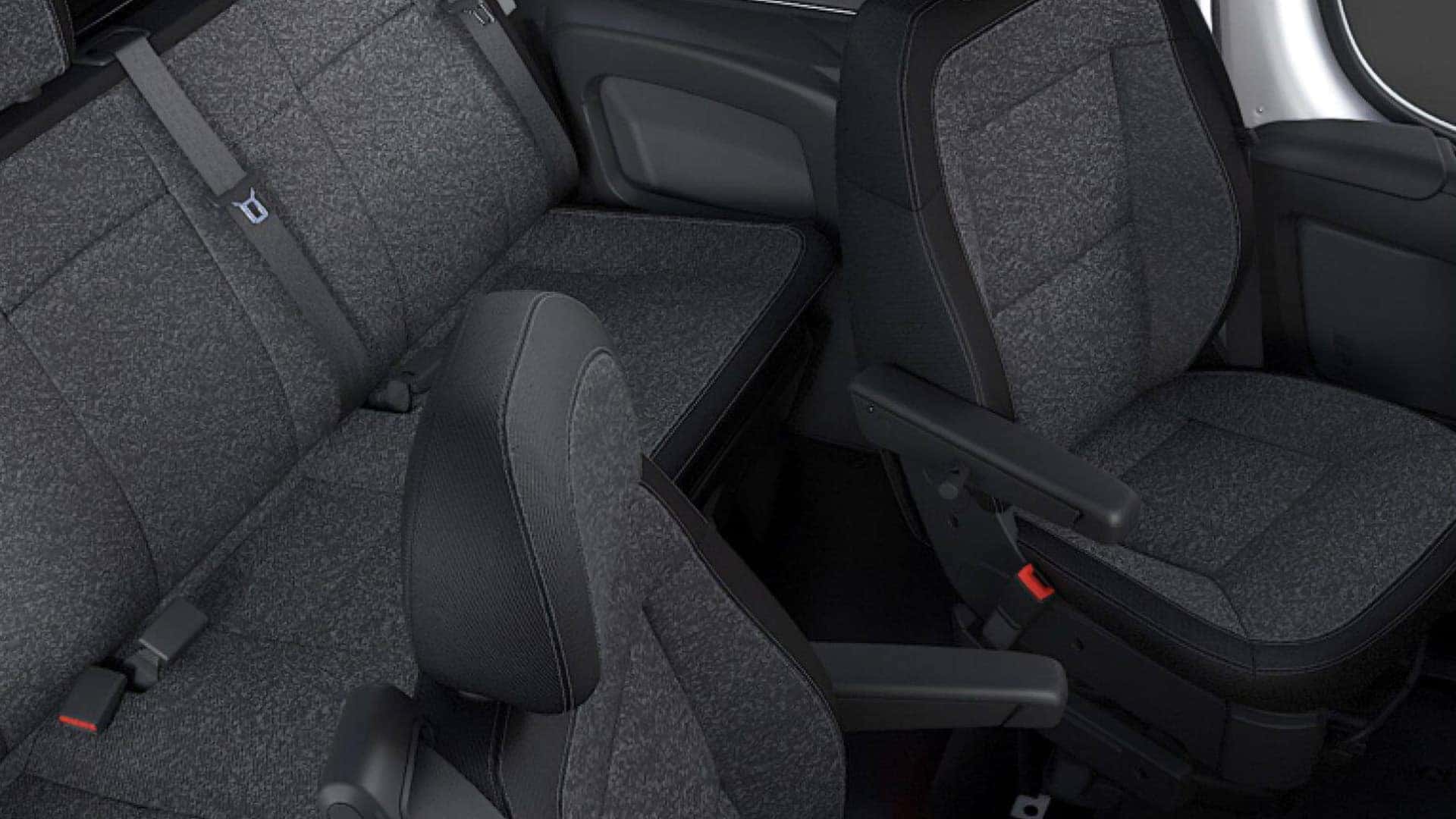 2026 RAM ProMaster Cargo Van front seats and cabin layout with cloth seating and driver-focused controls