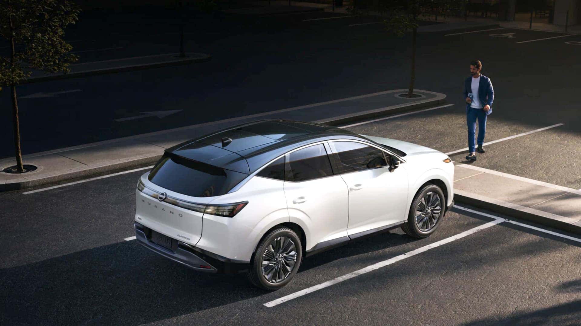 2026 Nissan Murano parked in a lot viewed from above, showing size, shape, and proportions