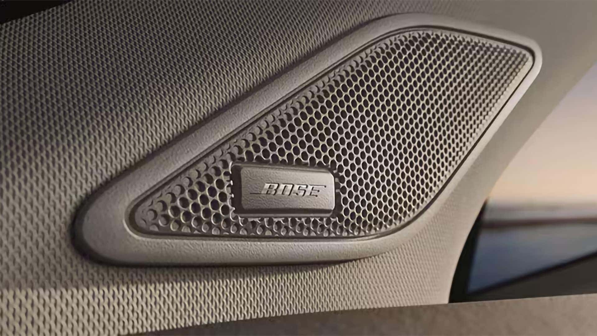 Bose premium audio speaker grille inside the 2026 Nissan Murano door panel
