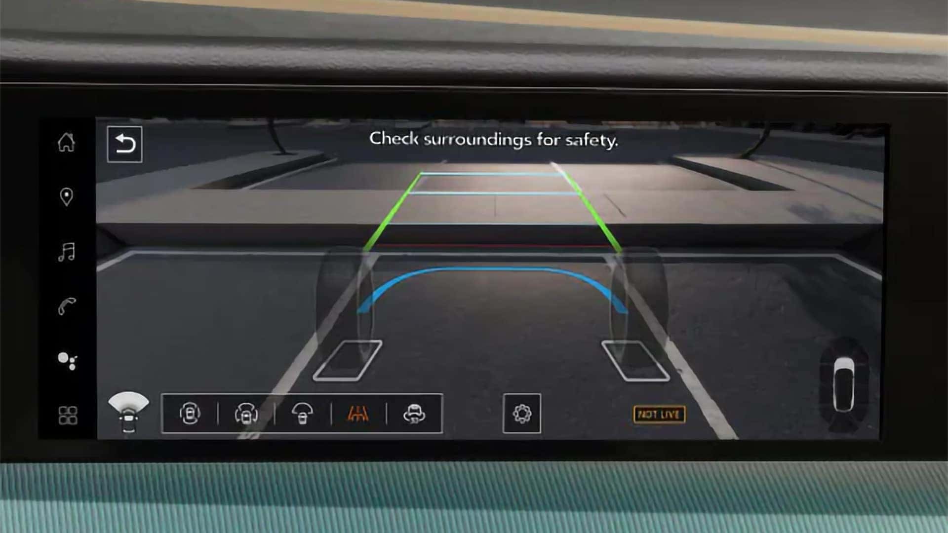 Front view of the 2026 Nissan Murano showing LED lighting and advanced driver assistance sensors integrated into the grille