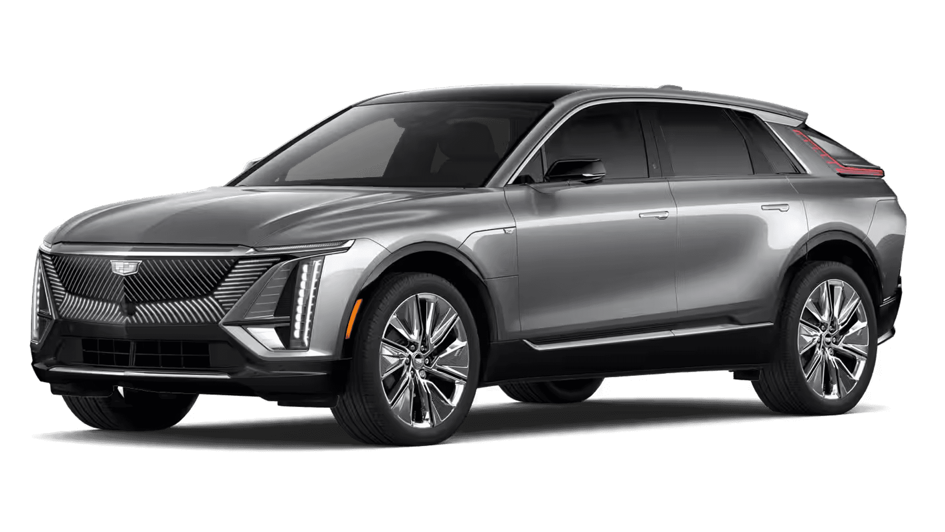 2026 Cadillac LYRIQ Signature Luxury electric SUV in blue, driver side front three quarter view
