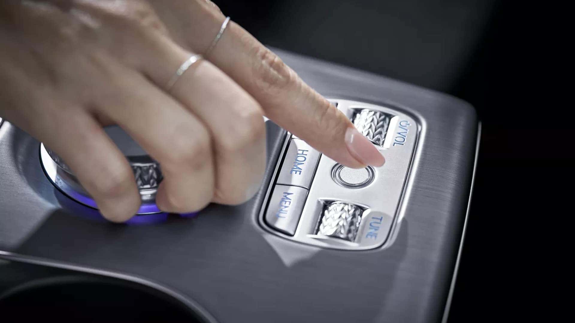 2026 Genesis GV60 fingerprint reader and center console controls for personalized driver access