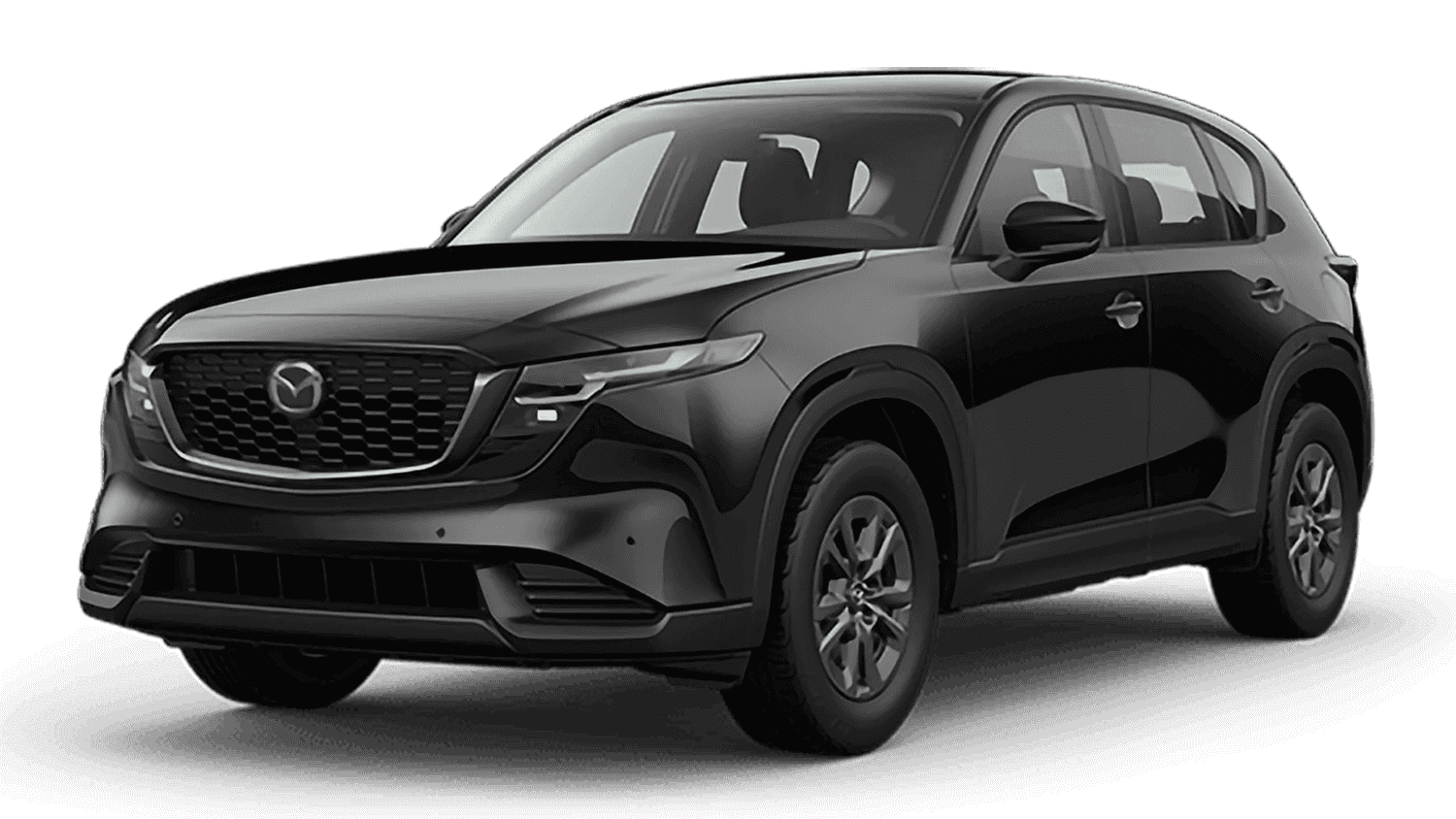 2026 Mazda CX-5 2.5 S exterior in black, front three-quarter view