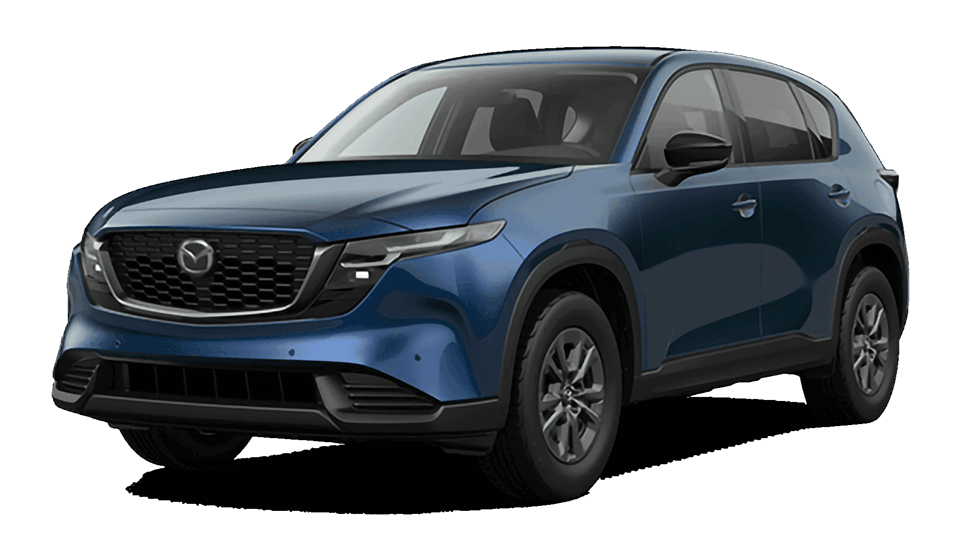 2026 Mazda CX-5 2.5 S Select exterior in blue, front three-quarter view