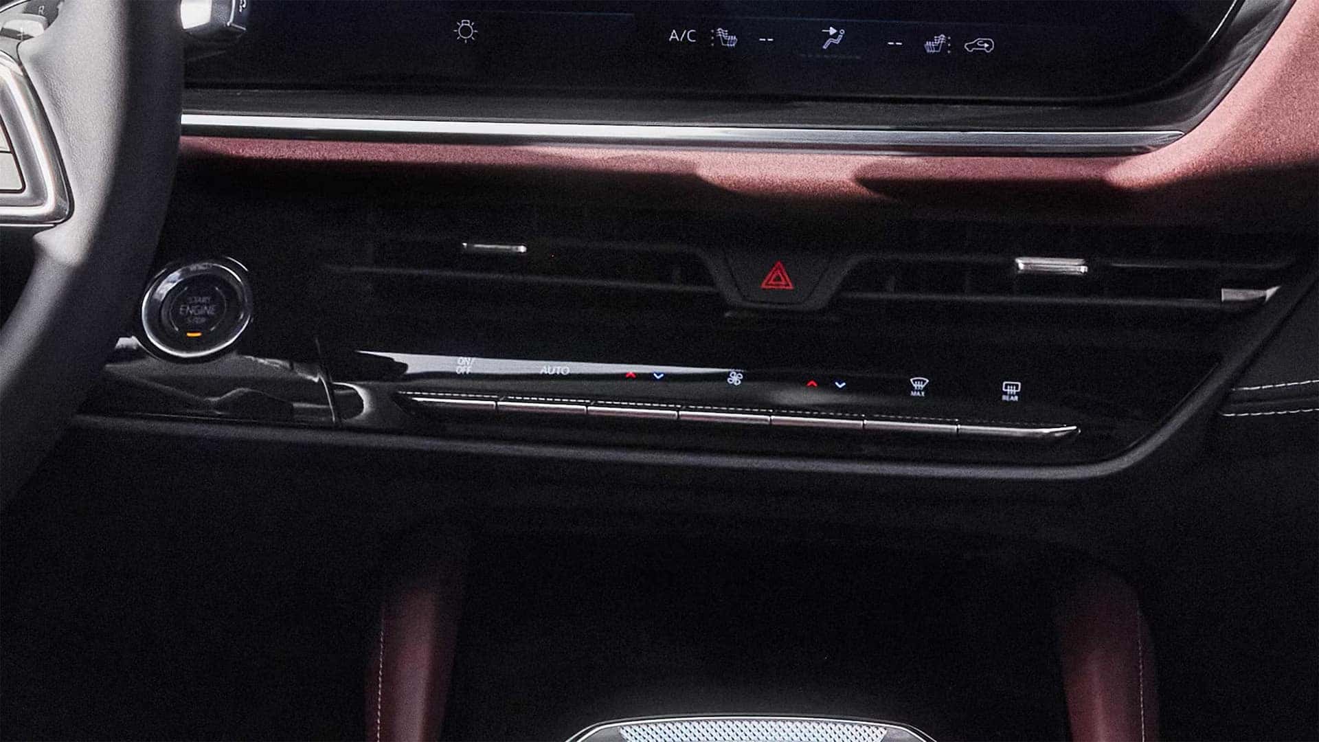 2026 Buick Envision climate controls with heated and ventilated seat settings