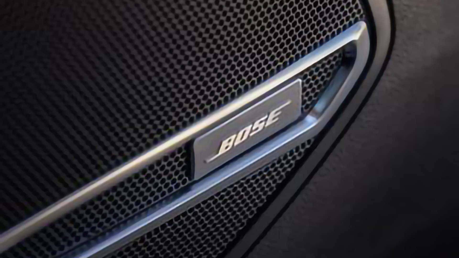 Close-up of a Bose premium audio speaker inside the 2026 Buick Envision
