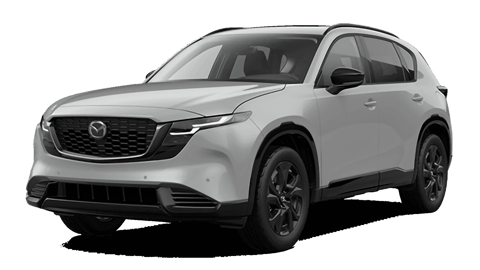 2026 Mazda CX-5 2.5 S Premium exterior in white, front three-quarter view