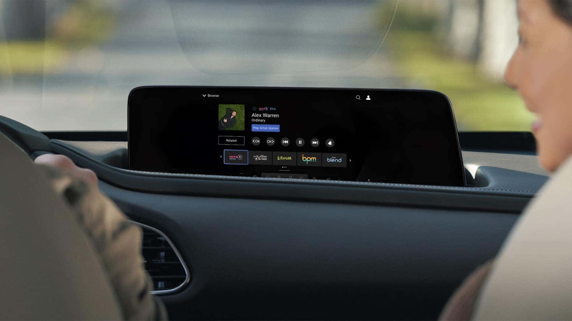 2026 Mazda CX-30 center display showing connected audio and entertainment features