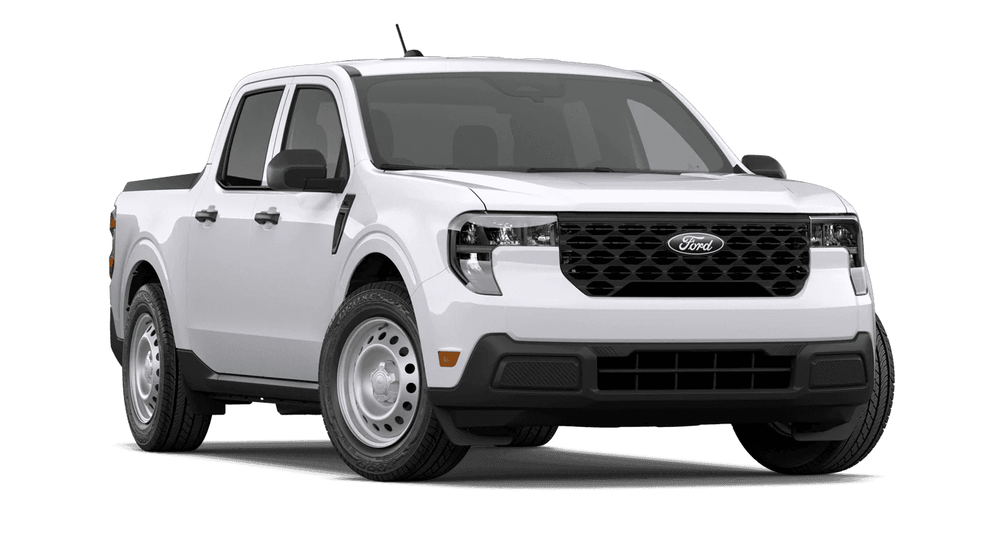 White 2026 Ford Maverick XL, front three-quarter view