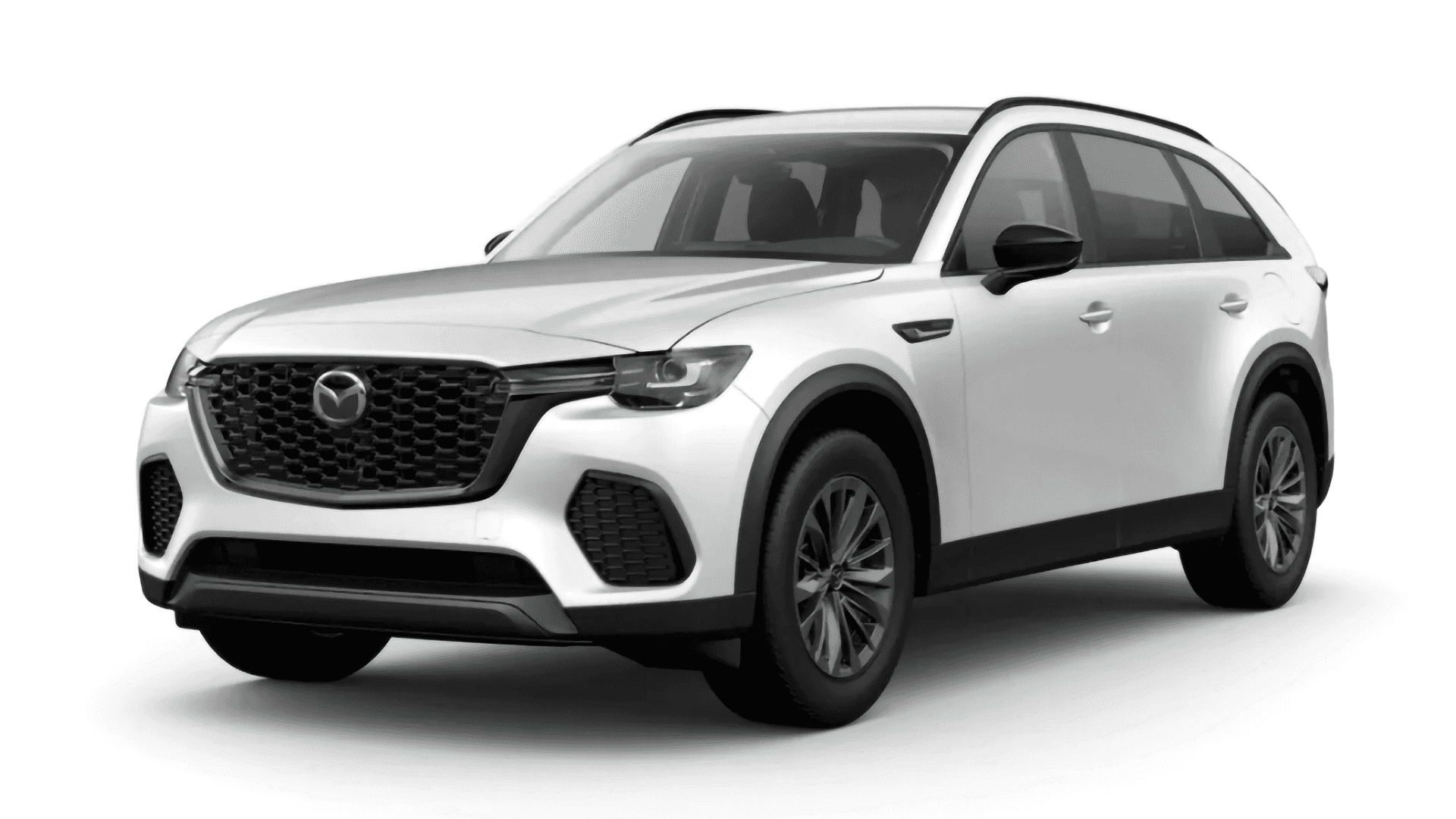 White 2026 Mazda CX-70 PHEV SC, front three-quarter exterior view