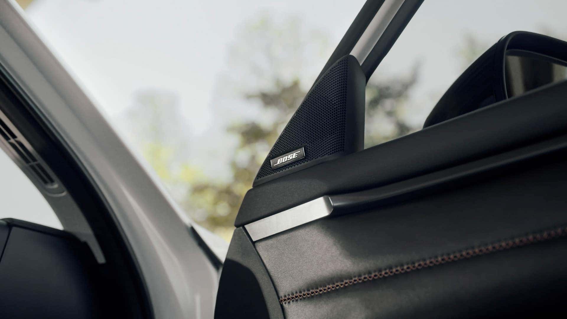 Close-up of a Bose premium audio speaker inside the 2026 Mazda CX-50 Hybrid