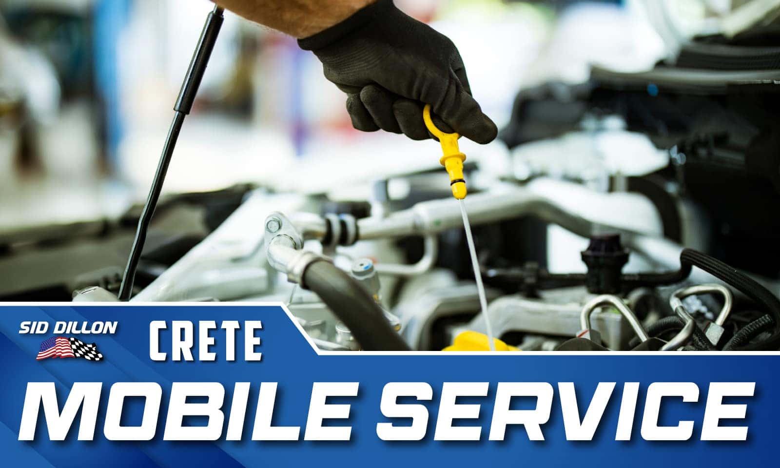 Sid Dillon Mobile Service vehicle providing automotive service in Crete Nebraska