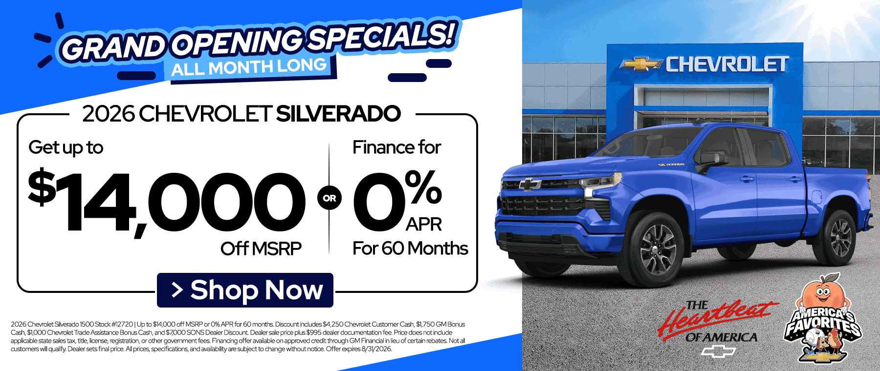 SONs Chevy Specials