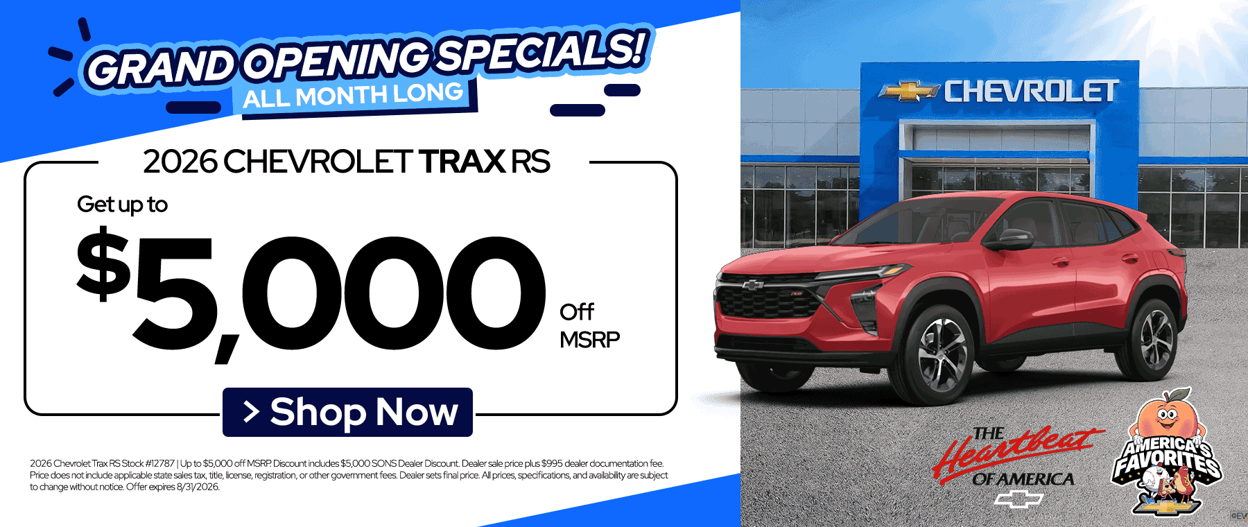 SONs Chevy Specials