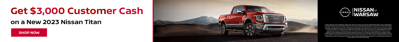 Get $3,000 Customer Cash on a New 2023 Nissan Titan